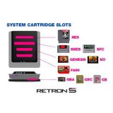 Console Retron 5 Gba + Snes + Nes + Genesis + Famicom Noire