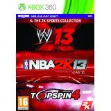 Sport Triple Pack Nba2k13 + Wwe13 + Top Spin 4 Xbox 360 (occasion)