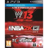 Sport Triple Pack Nba 2k13 + Wwe13 + Top Spin 4 Ps3 (occasion)