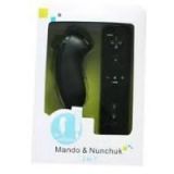 Manette Wii + Nunchuk Noir Non Officiel (occasion)