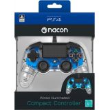 Manette Ps4 Nacon Wired Controller Crystal Verte