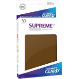 Proteges Cartes Ultimate Guard Supreme Ux Sleeves Taille Standard Marron X80