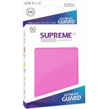 Proteges Cartes Ultimate Guard Supreme Ux Sleeves Format Japonais Rose  X80