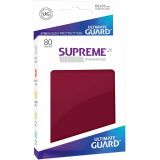 Proteges Cartes Ultimate Guard Supreme Ux Sleeves Taille Standard Bourgogne X80